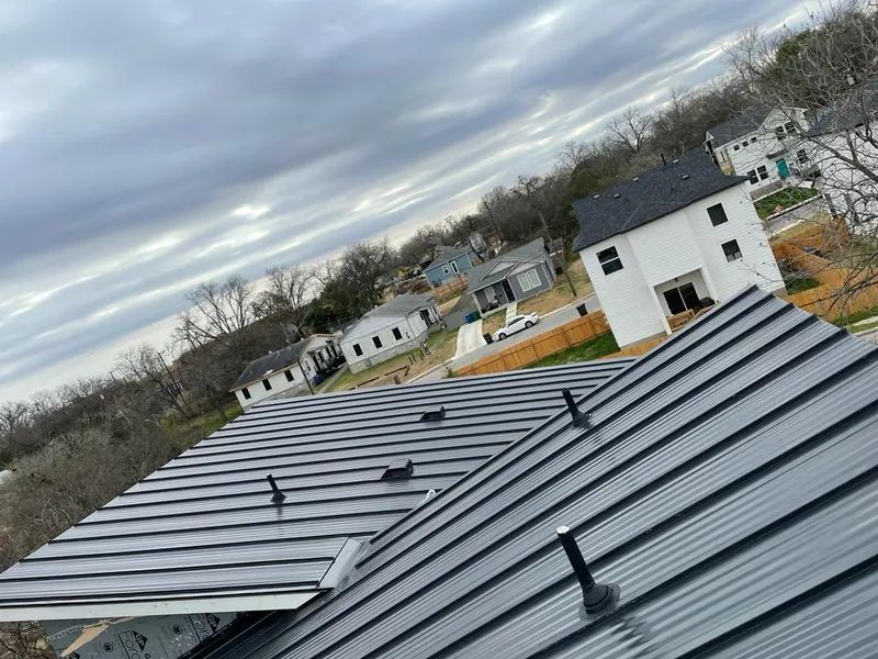 Standing seam metal roof panels with vents for Skylight Repair in Boise City